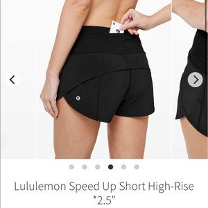 🍋🍋 Lululemon High Rise Shorts